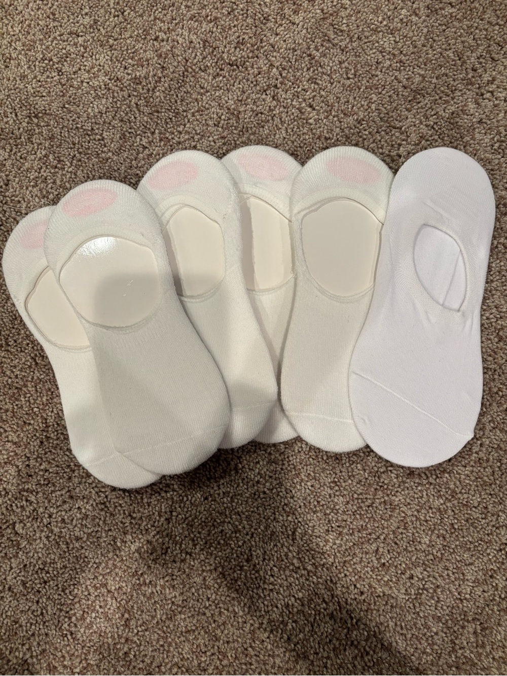 No-Show Liner Socks for Women - White